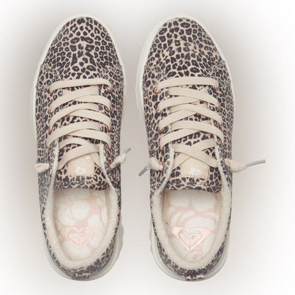 Roxy Sheilahh Cheetah Print Women's Sneakers - Picture 3 of 8